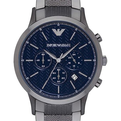 Mens / Gents Gunmetal Grey Stainless Steel Chronograph 